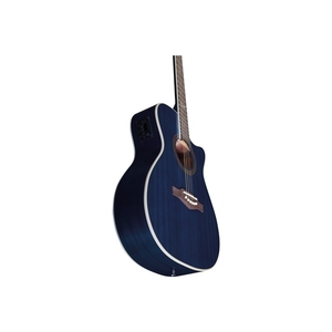 Guitare EKO GUITARS - NXT A100ce avec table en épicéa bleu transparent, dos et éclisses en acajou, manche en acajou, touche en roupana sud-américaine - Product Image 4