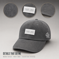 Casquette de baseball tendance à 5/6 panneaux en polyester/coton, ajustable, unisexe, adulte, logo personnalisé