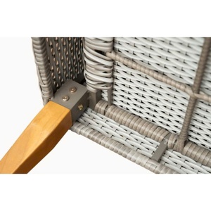 OEM Modern <b>Outdoor</b> Wicker <b>Sofa</b> Set PE <b>Rattan</b> Aluminum Patio Furniture for Hotel Villa Resort Garden Contemporary Style - Product Image 6