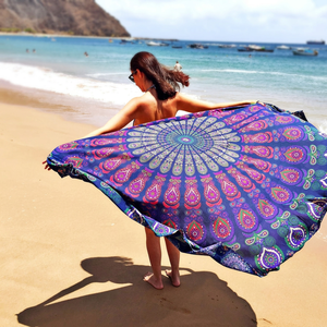 Toalla de Playa Mandala Hippie Bohemio Extra Grande, Comprimida y Desechable, 100% Algodón, Precio Bajo al por Mayor en Alibaba - Product Image 3