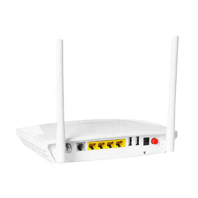 KEXINT FTTH Set Top Box Wifi Router 1GE + 3FE + 1WIFI (2,4G y 5G)+ 1CATV + 1 puertos + 2USB + 1 GEPON ONU
