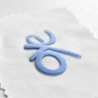 Insigne de transfert de chaleur étiquette moussante velours marque de mode Patch personnalisé mousse de caoutchouc 3d étiquettes de transfert de chaleur en Silicone