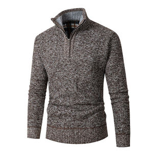 Cappotto Cardigan alla moda da uomo Casual in lana stile <span class=keywords><strong>Cool</strong></span> personalizzato giacca in pile a maglia taglie forti - Product Image 4