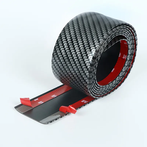 Protecteur de seuil de porte de voiture universel 5CM*1M - Bande anti-rayures en fibre de carbone, imperméable, auto-adhésive - Product Image 6