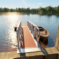 Plateforme flottante en aluminium pour quai, ponton marin et amarrage de bateaux