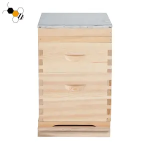 Australian Style Unassembled Honey Hive 20 Frames 2 Deep Bee Hive Boxes Kit China Fir Australian Beehive
