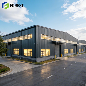โรงงานโครงสร้างเหล็กสำเร็จรูปสำหรับใช้ในอุตสาหกรรม โกดัง โรงงาน หรืออพาร์ตเมนต์ในอุตสาหกรรมพัฒนา ทนทานต่อการกัดกร่อน คุณภาพสูง ป้องกันความร้อนได้ดี - Product Image 1