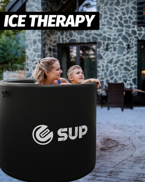 E SUP CE Certified Inflatable Ice Bath Tub Portable Foldable PVC Cold Plunge Pool Heavy Duty Cost-Effective Unisex 2-Year