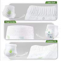 Großhandel Herstellung Einweg-Babywindelhosen aus Vliesstoff mit Aufdruck, weich, atmungsaktiv, 3D-Absorption, auslaufsicher