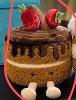 Peluche douce en éponge, série alimentaire amusante Lapin Embrassant un Gâteau, haute teneur en calories, 31-50cm, 0-24 mois