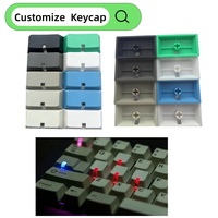 Nouvelles touches de clavier PBT translucides de style mini, jeu, translucides, RGB, profil Cherry, commutateurs KTT, personnalisables OEM, ensemble de touches de clavier pour cadeau