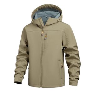 Chaqueta de Invierno para Hombre, con Capucha, Forro Polar, Diseño de Puntos, Gruesa, Resistente al Viento y al Agua - Product Image 1