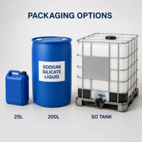 Fabricant chinois, Code HS 283919, Silicate de sodium de qualité industrielle, pureté 99%, CAS 1344-09-8, origine Hebei