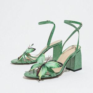 Zapatos de Tacón Alto de Lujo para Mujer, Color Verde, 2025 - Product Image 5