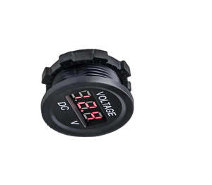 Voltmètre numérique LED en promotion, indicateur de tension 12V 24V pour voiture, bateau, moto, prise de batterie - Product Image 1
