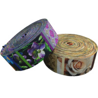 Ruban de polyester standard recyclé mondial, ruban de sangle imprimé en polyester avec logo personnalisé de sublimation