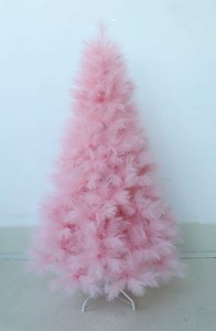 Meilleures ventes : Arbre de Noël pré-éclairé articulé à plumes, en métal <span class=keywords><strong>rouge</strong></span>, pour la décoration de la maison, du bureau et des fêtes, vente en gros, OEM usine - Product Image 2