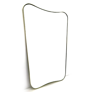 31" Inch RIANHOU Irregular Shape Gold Wall Mounted Metal <strong>Frame</strong> <strong>Mirror</strong> Decorative for Living Room - Product Image 3