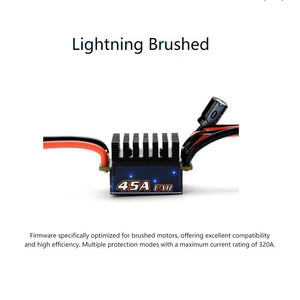 Controlador Electrónico de Velocidad (ESC) 45A Impermeable con Protección Completa para Coches RC, Camiones de Juguete, Drones y Accesorios para Vehículos RC - Product Image 3