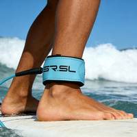 Laisse de surf à dégagement rapide, corde de jambe droite, laisse de surf haute résistance en TPU de qualité supérieure, personnalisable 6-10 pieds