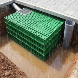 Módulo de Recolección de Agua de Lluvia, Tanques Pluviales Modulares de Alta Resistencia, Contenedor de Drenaje de Aguas Pluviales de Alta Capacidad - Product Image 3