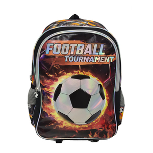 Ensemble de sacs à dos à roulettes 3 en 1 Cartoon Soccer Trolley <span class=keywords><strong>Cartable</strong></span> Sac à dos à roulettes pour enfants avec sac à lunch pour garçons - Product Image 2