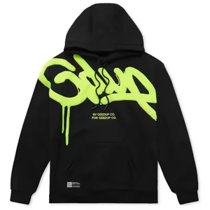 Top qualité 100% coton Geed up hommes sweats à capuche pull Streetwear survêtements poids lourd Geedup à capuche pour hommes - Product Image 1