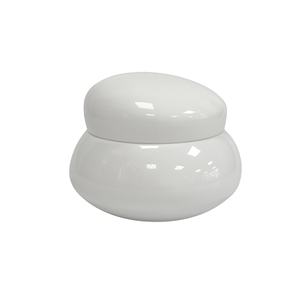 Nuovo Design 200g materiale per animali di colore bianco grazioso stile ciottolo crema per il viso imitazione ceramica confezione cosmetica vuota barattolo di <span class=keywords><strong>plastica</strong></span> - Product Image 1
