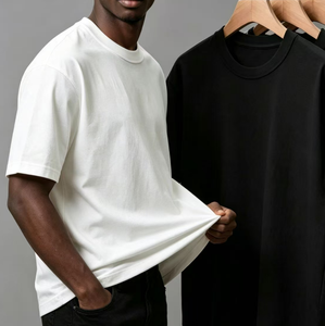 Fabricante de Camisetas con Logotipo OEM, Camiseta de Algodón 100% Grueso y de Gran Tamaño al por Mayor, Logotipo Gráfico Personalizado, Camiseta Lisa para Hombre - Product Image 6