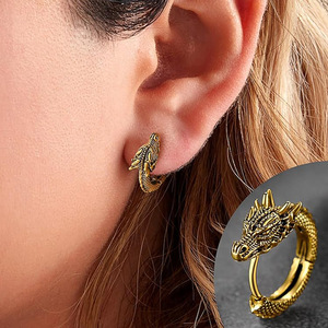 Orecchini a polsino geometrici a croce da donna, design a strati, accessori per l'orecchio per uso quotidiano - Product Image 3