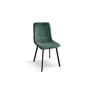 Arianna <b>Chair</b> Set Of 4 <b>Green</b> Velvet Metal Base Indoor <b>Dining</b> <b>Chairs</b> - Product Image 1