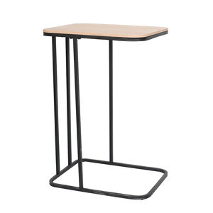 Juego de <span class=keywords><strong>Mesa</strong></span> de Centro en Forma de C con Almacenamiento, Diseño Industrial Moderno, Superficie de Hierro y MDF, Estructura de Madera <span class=keywords><strong>para</strong></span> Dormitorio y Sala de Estar - Product Image 4