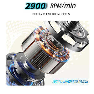 Pistola de Masaje Manual Hezhengg, 12 Niveles de Velocidad, Motor sin Escobillas, Recargable por USB, Masajeador Corporal de Tejido Profundo - Product Image 6