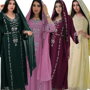 500281 فستان صيفي جديد للشرق الأوسط مزين بالكريستال للاستخدام الداخلي والخارجي - Product Image 2