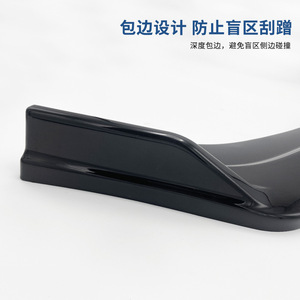 Honda Civic Front <b>Lip</b> <b>Splitter</b> 3pc ABS Black Glossy 70.5cm 90cm 182.5cm Bumper Kit - Product Image 4
