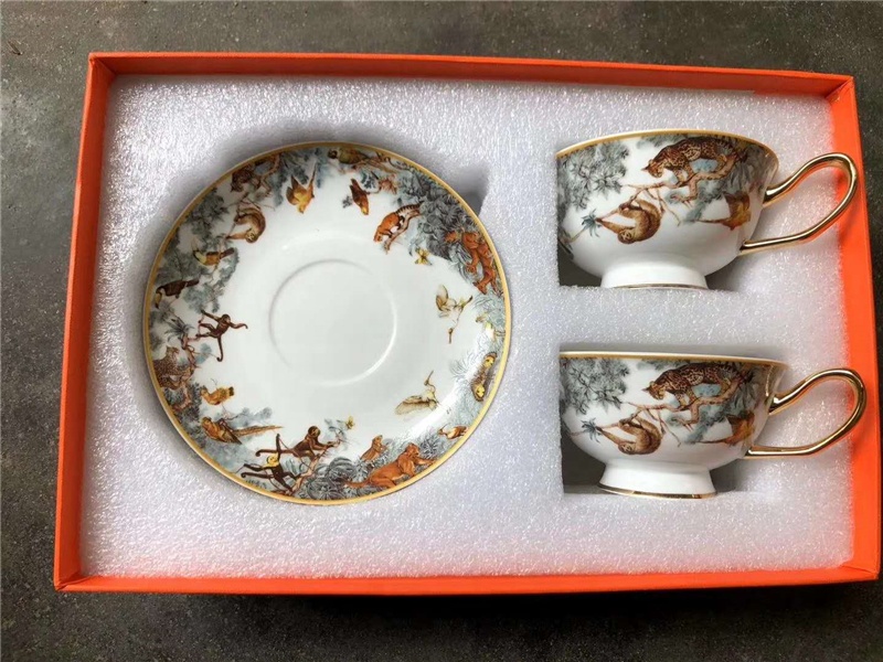grey-2 Person Cup Saucer