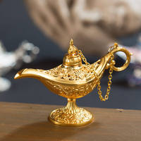Lampe de conception d'usine encens arabe brûleur en laiton coffret cadeau de voiture décor en métal diffuseur d'aromathérapie