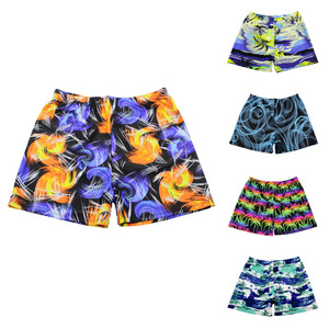 Shorts de bain pour hommes, grande taille, coupe ample, imprimés, vêtements de plage pour la natation et les sports nautiques, tissu tissé pour adultes - Product Image 1