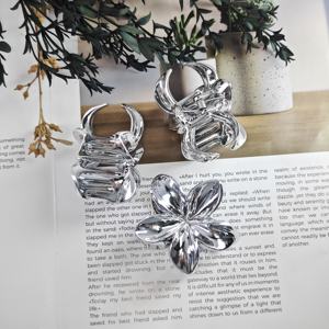 YaRui al por mayor para <span class=keywords><strong>mujer</strong></span>, pinza de pelo de plástico con forma de cangrejo, elegante, informal, dorado, plateado, brillante, cola de caballo - Product Image 2