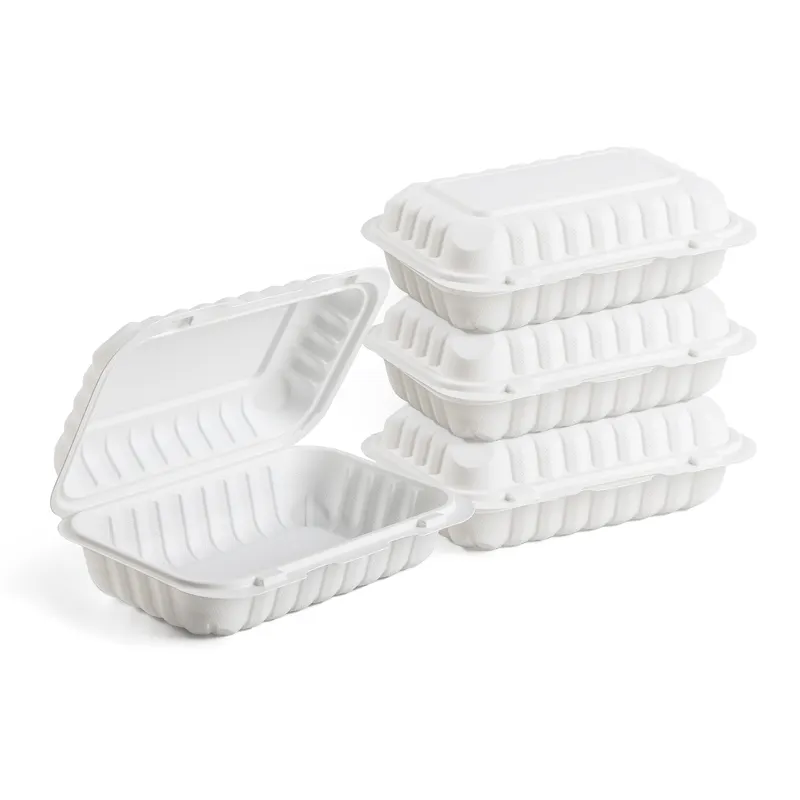 700ml 9x6inches Durable Chicken Sandwich Eco To Go Boxes Plastic Blister PP Food Trays