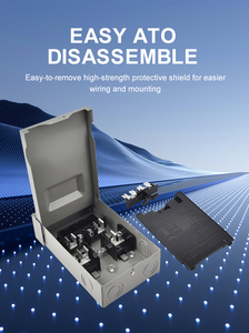 Listelenen 60 Amper Galvanizli Çelik Ayırıcı Anahtar Kutusu Sigorta Anahtarı Ayırıcı <span class=keywords><strong>1</strong></span> Fazlı PDS-60A HVAC NEMA 3R - Product Image 4