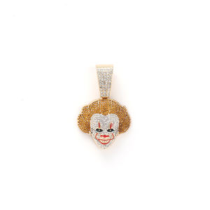 Collana a catena cubana Punk <span class=keywords><strong>Rock</strong></span> placcata in oro con diamanti gioielli Hip Hop per donne uomo dollaro Boss regina croce collana cuore - Product Image 3