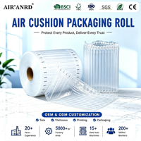 Film de protection antichoc en rouleau avec coussin d'air, film de protection écologique en PE/PA pour bords, rouleau de protection antichoc