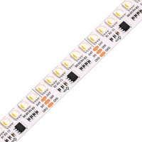 Bande lumineuse LED RGBW 24V UCS2904, 144 LED, 20/60 pixels, puce LED SMD 5050, lumière LED programmable pour décoration de Noël, éclairage de scène