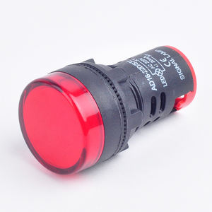 CHYF lampu Pilot sinyal baru 22mm 12v 24v 220v 110v 120v Led merah hijau kuning lampu indikator Led AD22-22DS - Product Image 5