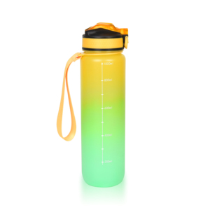 Plastic 32 OZ Large <b>Motivational</b> Time Marker <b>Water</b> <b>Bottle</b> With Straw Lid Fitness Gym And Outdoor Sports Made In Vietnam - Product Image 3