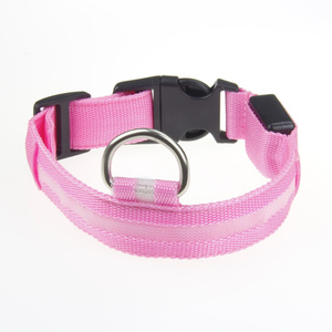 Có thể điều chỉnh Nylon Pet <span class=keywords><strong>LED</strong></span> Dog Collar với mềm mại phong cách Chiến thuật đêm an toàn nhấp nháy phát sáng trong bóng tối huỳnh quang mèo doga - Product Image 4