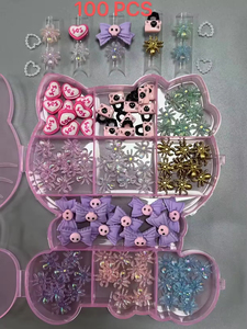 Suministro a granel, 50/60 Uds., vendaje de Halloween, gatito, cabeza de Calavera, oso, esqueleto, lazo, decoración, funda de teléfono basura, dijes, accesorios de horquilla - Product Image 6