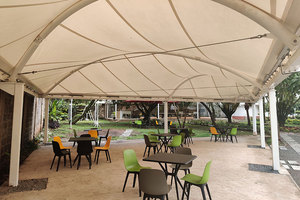 Toldo para Salón Exterior de Pista de Bolos, Estructura de Membrana de PTFE, Forma Personalizada, Tela Ignífuga con Cobertura de Sombra - Product Image 6