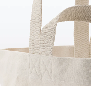 Tay Cầm Đôi Vải Bố Tùy Chỉnh Với Hai Túi Bên Ngoài Túi Mua Sắm Có Thể Tái Sử Dụng Logo In Tùy Chỉnh Phong Cách Ngắn Gọn Túi Tote - Product Image 5